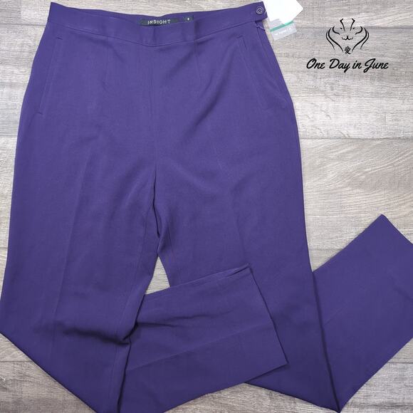 Insight Straight Leg Dress Pants Size 8 - Picture 1 of 6